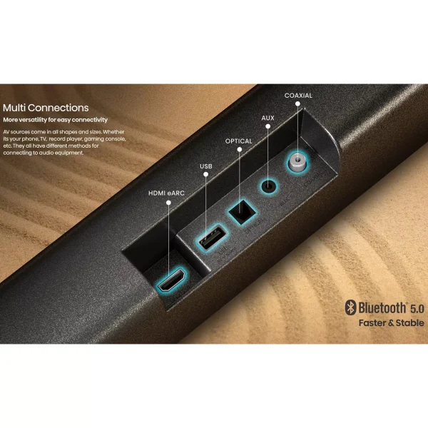 image (4) Hisense Soundbar with Subwoofer 280W 3.1CH (AX3100G)