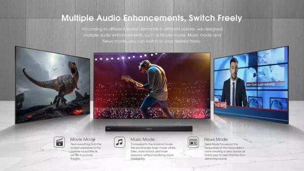 image Hisense Soundbar with Subwoofer 200W 2.1CH (HS218)