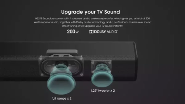 thumb (5) Hisense Soundbar with Subwoofer 200W 2.1CH (HS218)